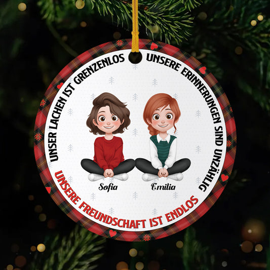5345OGE1 freundschaft spruch kurz personalisierter weihnachtsschmuck_ aus keramik fur beste freunde 5345O8ZCF