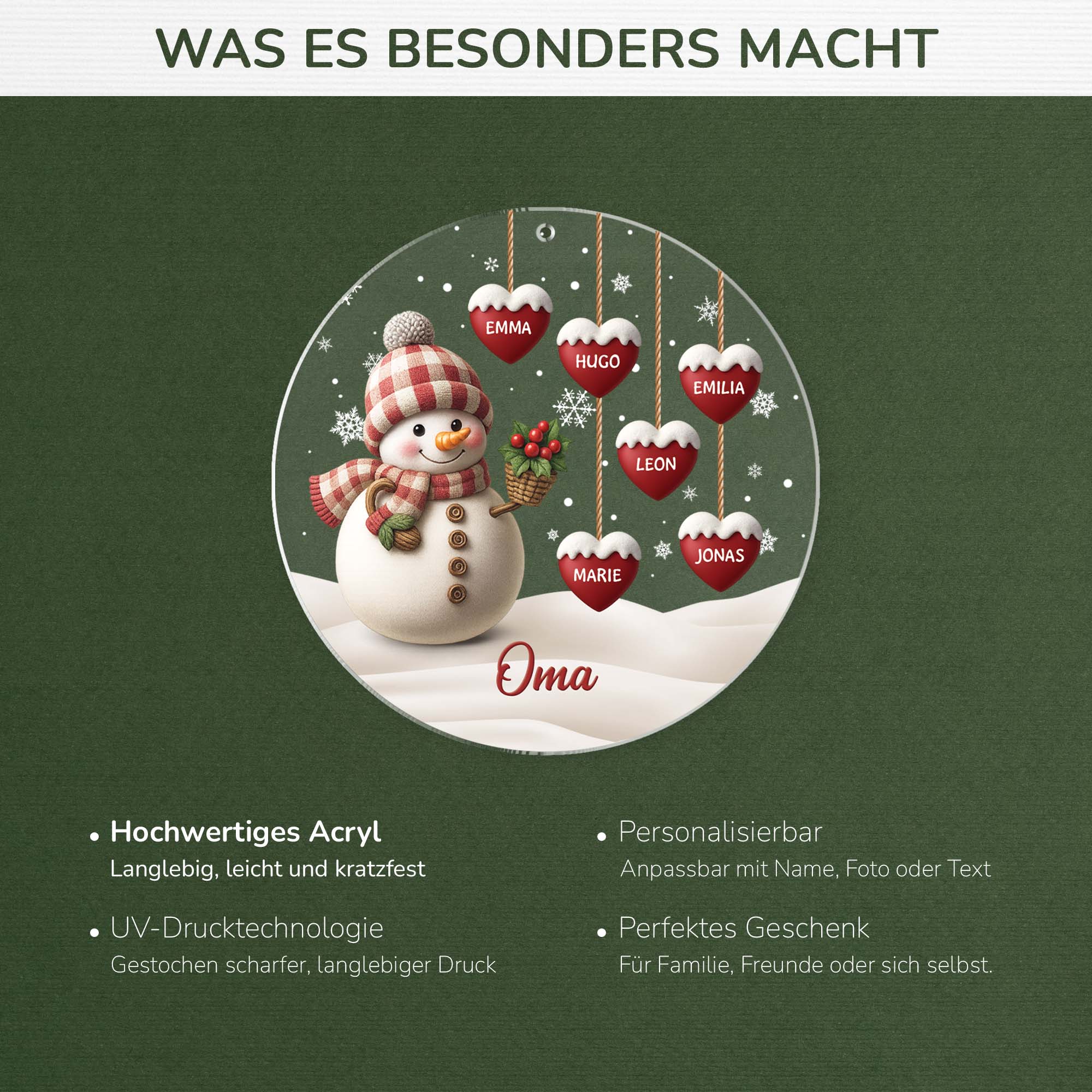 5349OGE4 oma schneemann personalisierter weihnachtsschmuck_ acryl oma 5349O8LNA