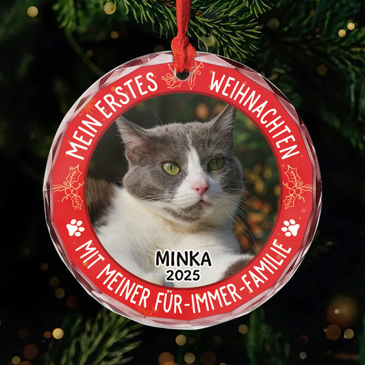 5353OGE1 mein erstes weihnachten personalisierter weihnachtsschmuck_ aus glas katze mit foto 5353OTGMD_4fa8794b 2885 4978 8d3f 8330572d4af3