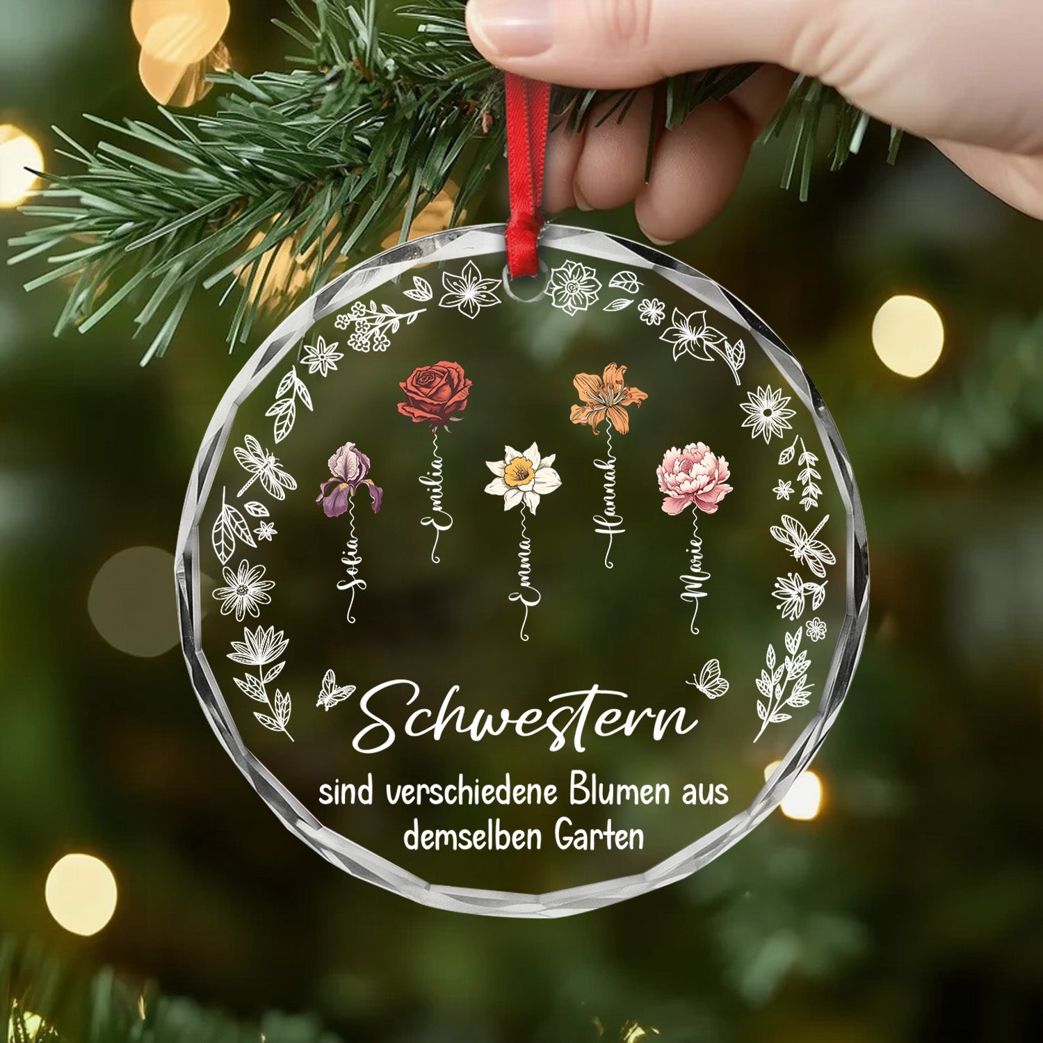 5356OGE2 schwestern sind verschiedene blumen aus demselben garten personalisierte glas ornamente geschwister 5356OTQME_fdc8c290 38a5 4542 98c7 2486ef12e2aa