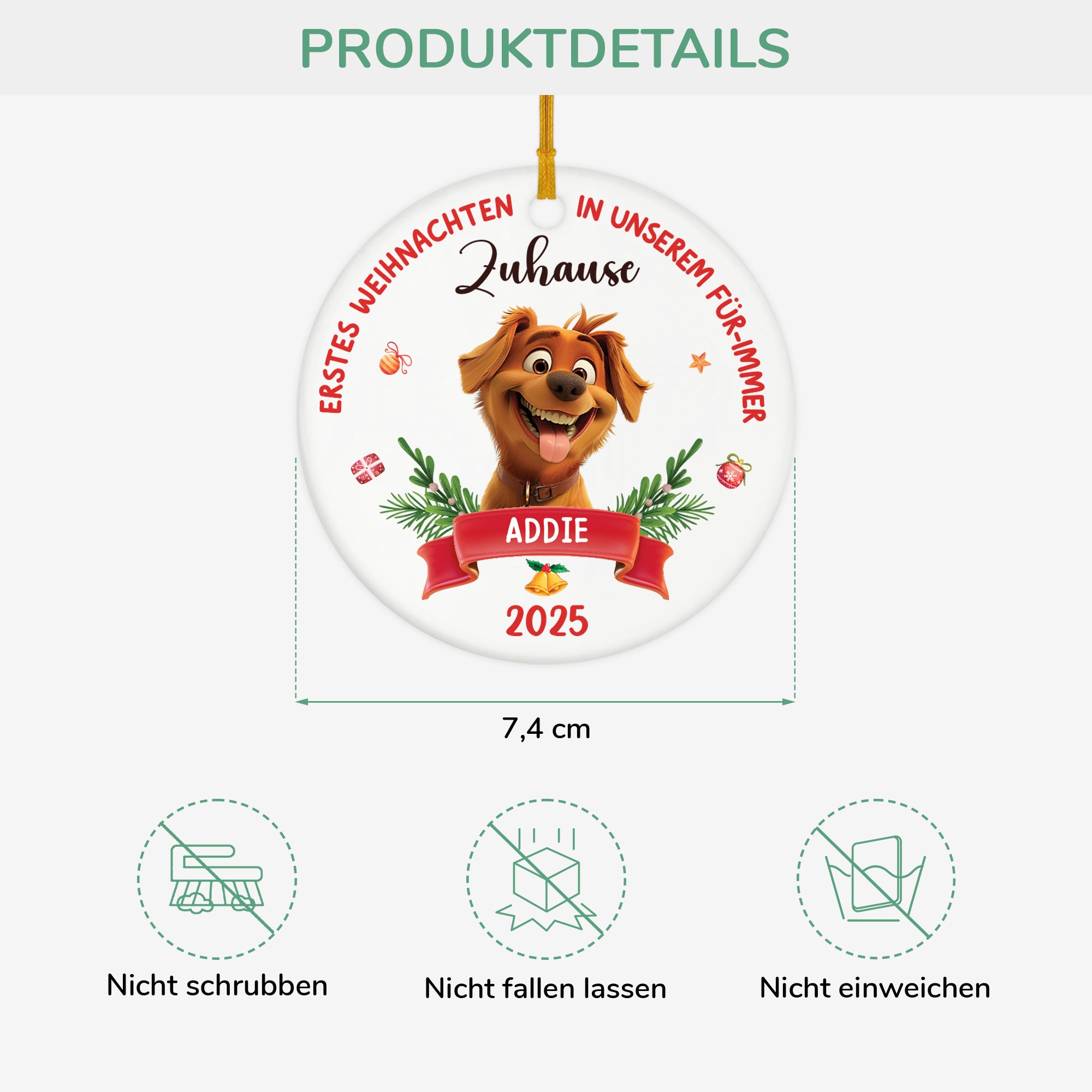 5362OGE3 erstes weihnachten in meinem fur immer zuhause personalisierter weihnachtsschmuck_ aus keramik hunde 5362O8VZC