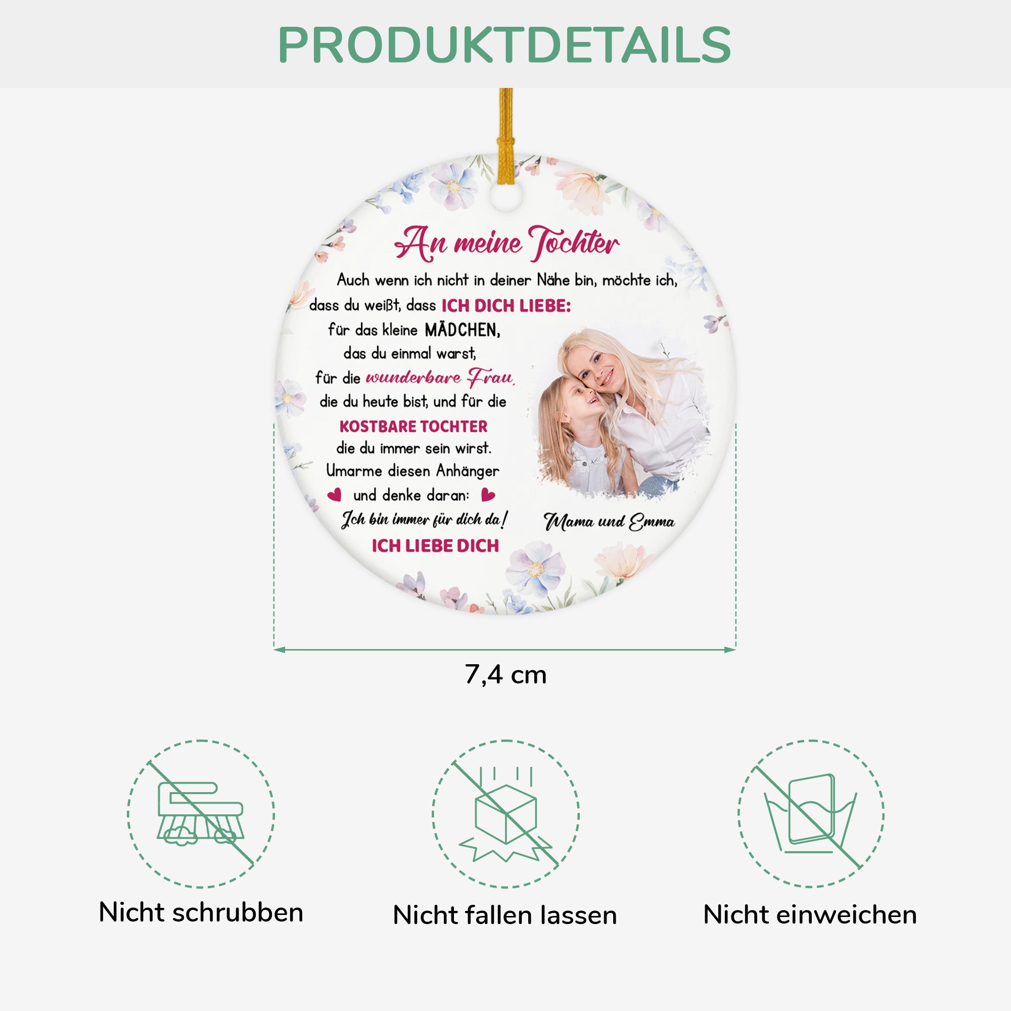 5370OGE3 an meine tochter enkelin personalisierte keramik ornamente familie 5370O6HTI