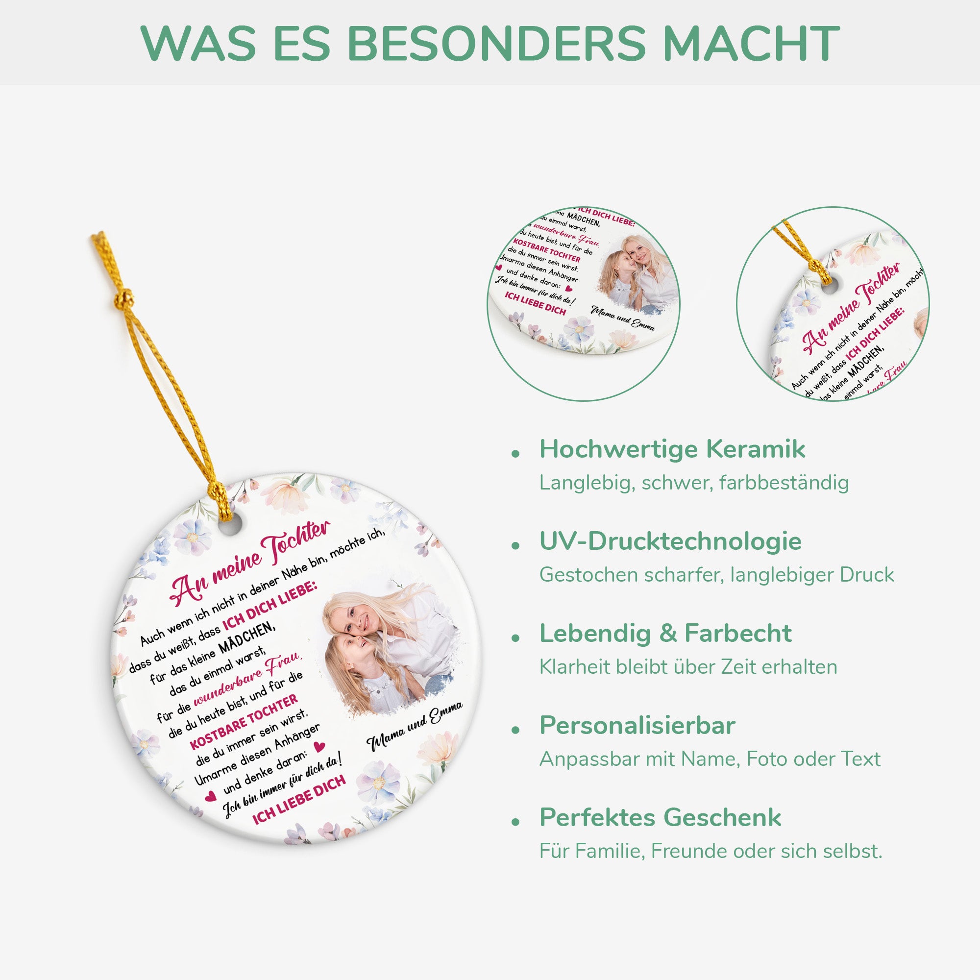 5370OGE4 an meine tochter enkelin personalisierte keramik ornamente familie 5370O6HTI