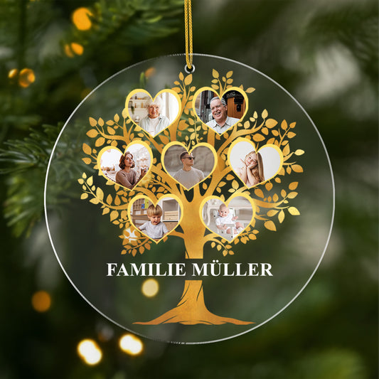 5376OGE1 familienstammbaum acryl weihnachtsschmuck personalisiert familie mit foto 5376OKV5I