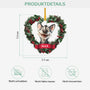 5377OGE3 hund lorbeerkranz personalisierter weihnachtsschmuck_ aus keramik hunde 5377O3VZC