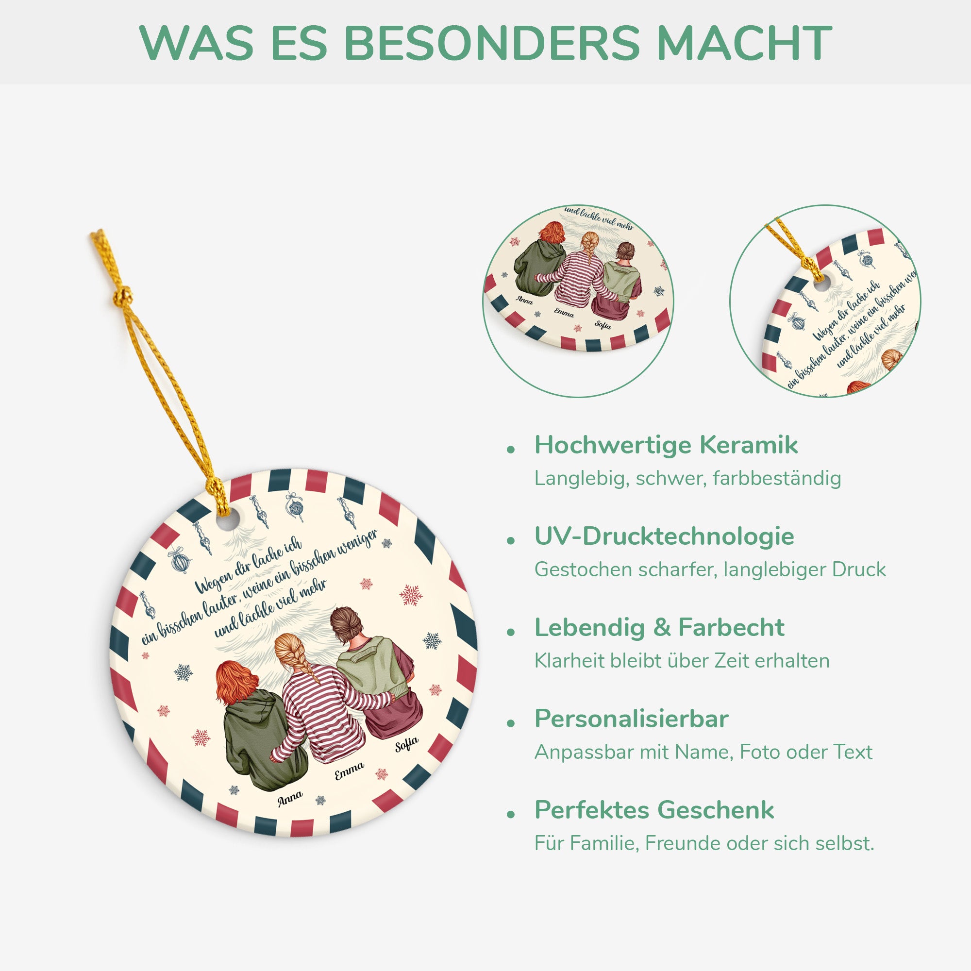 5378OGE4 freundschaft spruche_ personalisierter weihnachtsschmuck_ aus keramik beste freunde 5378OTMTF