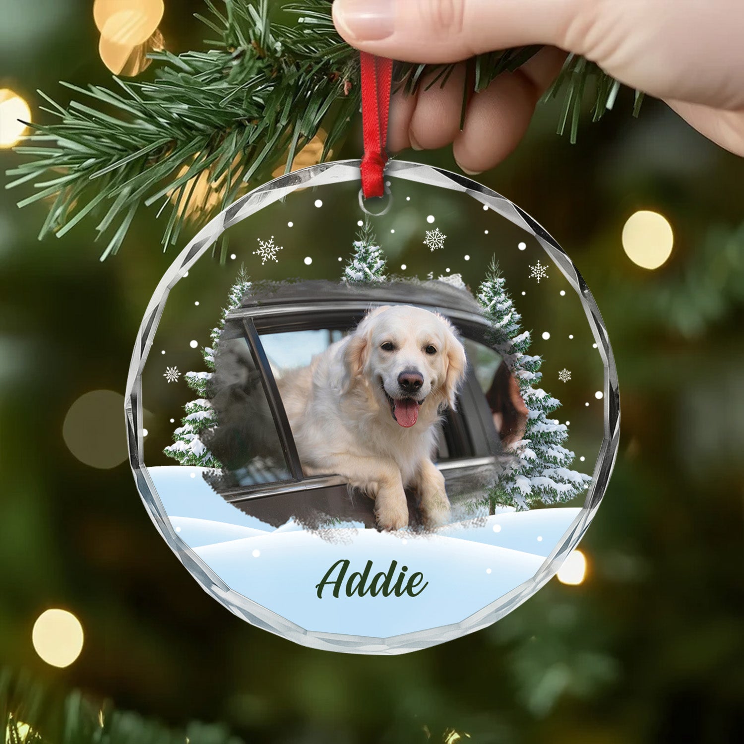 5379OGE2 hund weihnachtsbaum personalisierter weihnachtsschmuck_ aus glas hunde mit foto 5379OKQMC