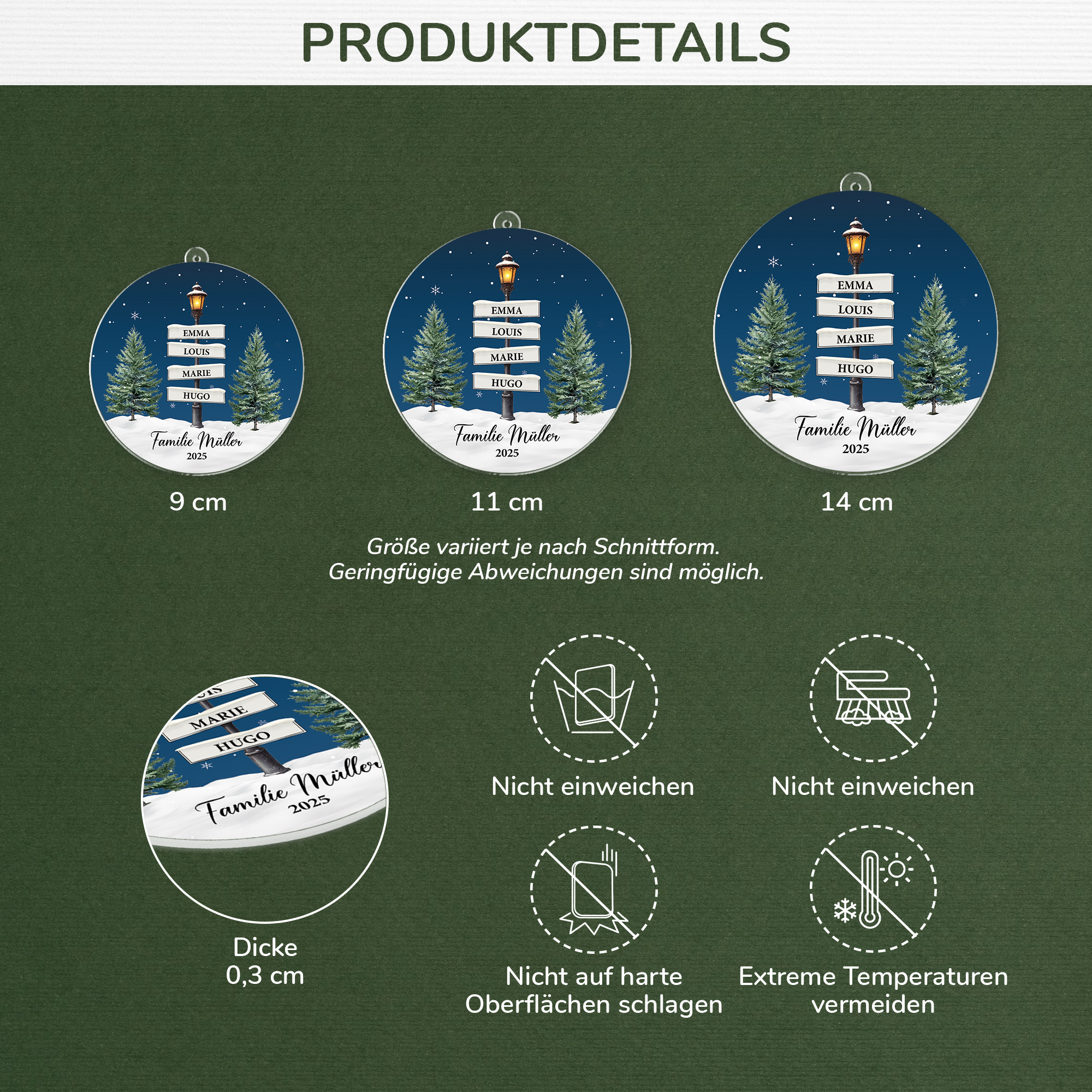 5381OGE3 die familie personalisierter weihnachtsschmuck_ acryl familie 5381OTUZI