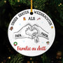 5383OGE1 3d druck effekt unser erstes weihnachten als familie personalisierter weihnachtsschmuck_ aus keramik familie 5383O
