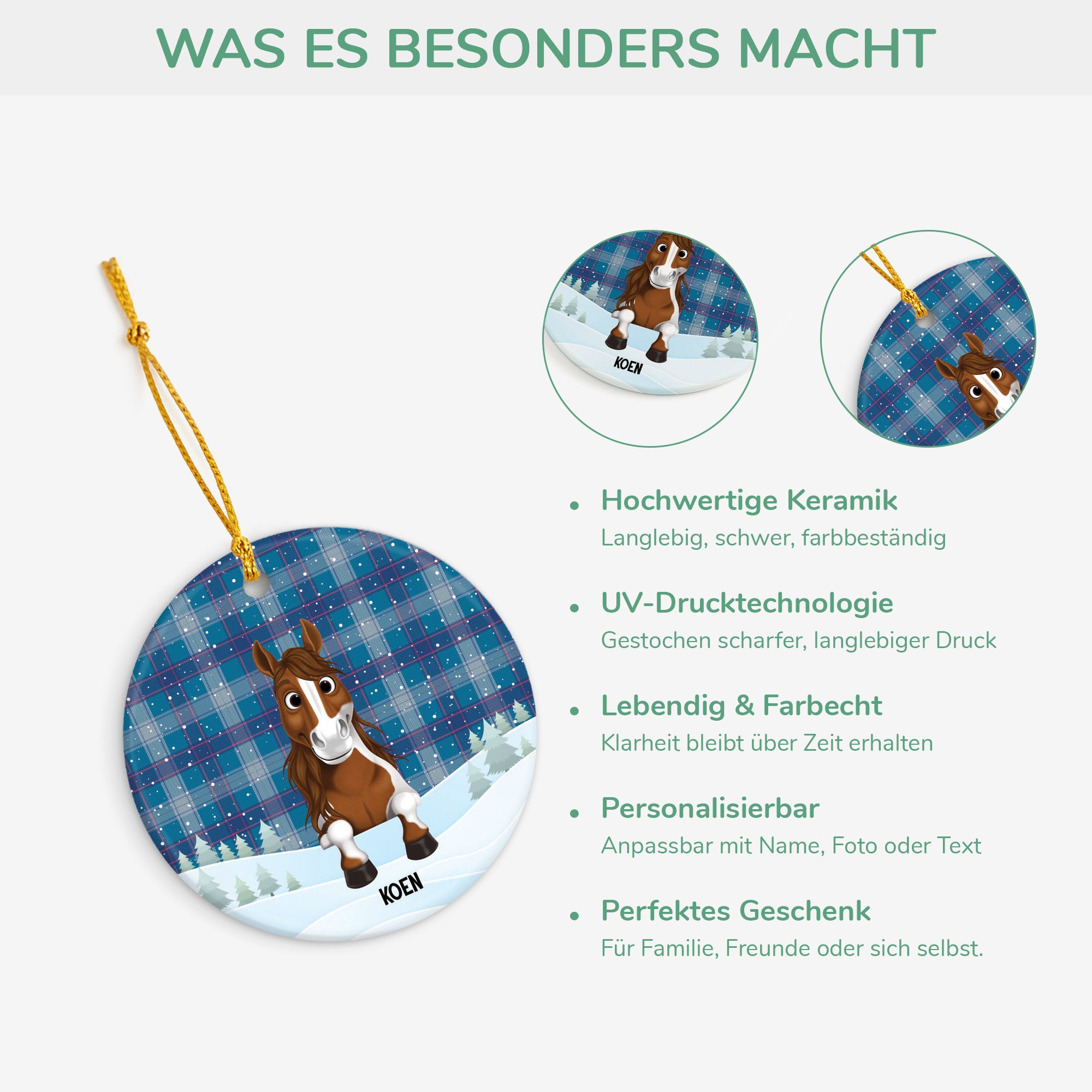 5387OGE4 pferde personalisierter weihnachtsschmuck_ aus keramik pferde 5387O6VAU