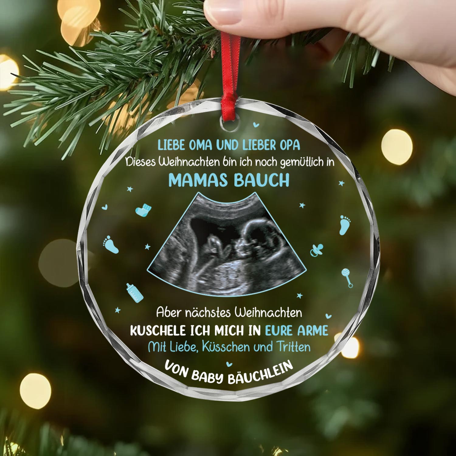 5389OGE2 mein erstes weihnachten_ personalisierter weihnachtsschmuck_ aus glas mit foto fur werdende mama und papa_ 5389O6LAA