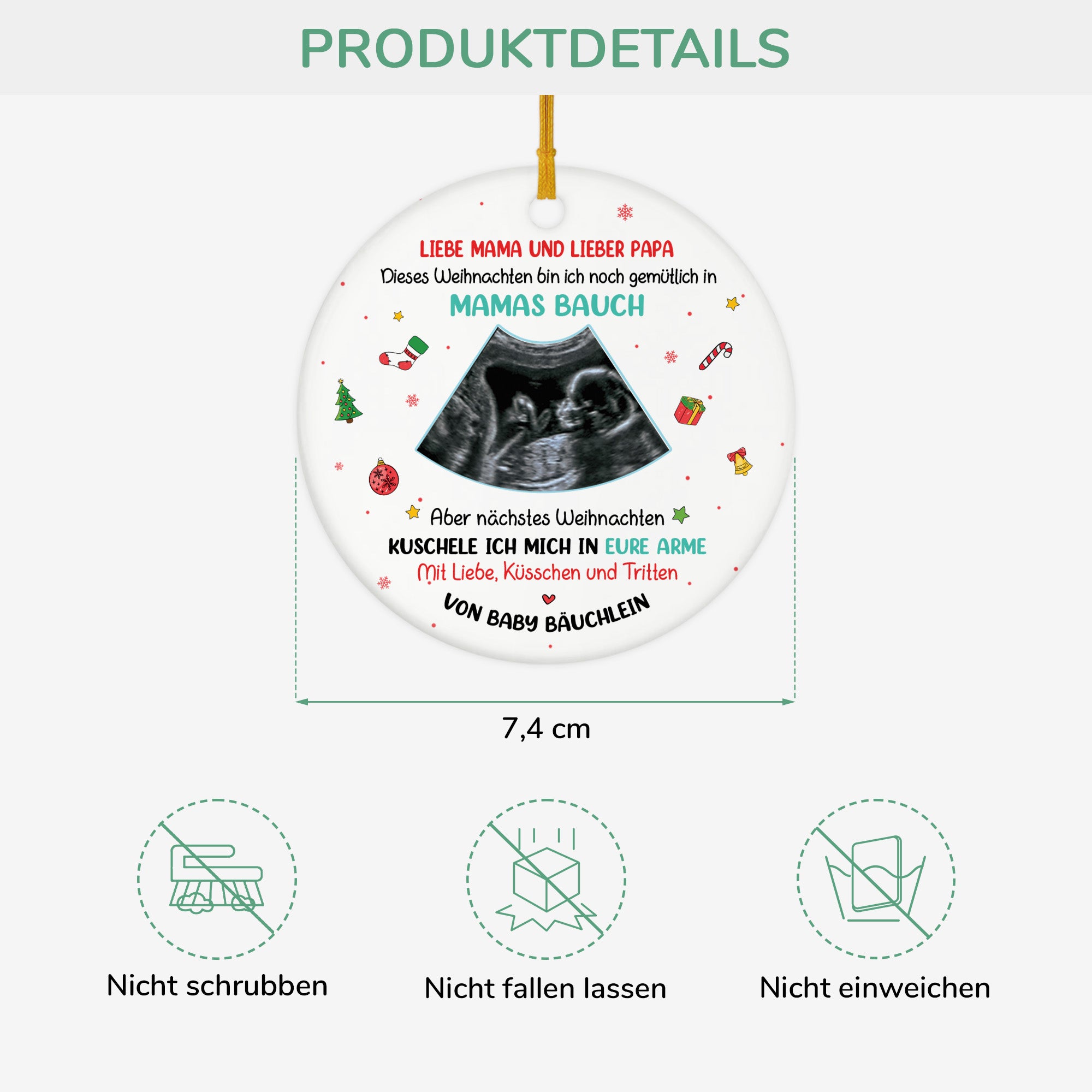 5389OGE3 mein erstes weihnachten_ personalisierter weihnachtsschmuck_ keramik mit foto fur werdende mama papa_ 5389O6QAA