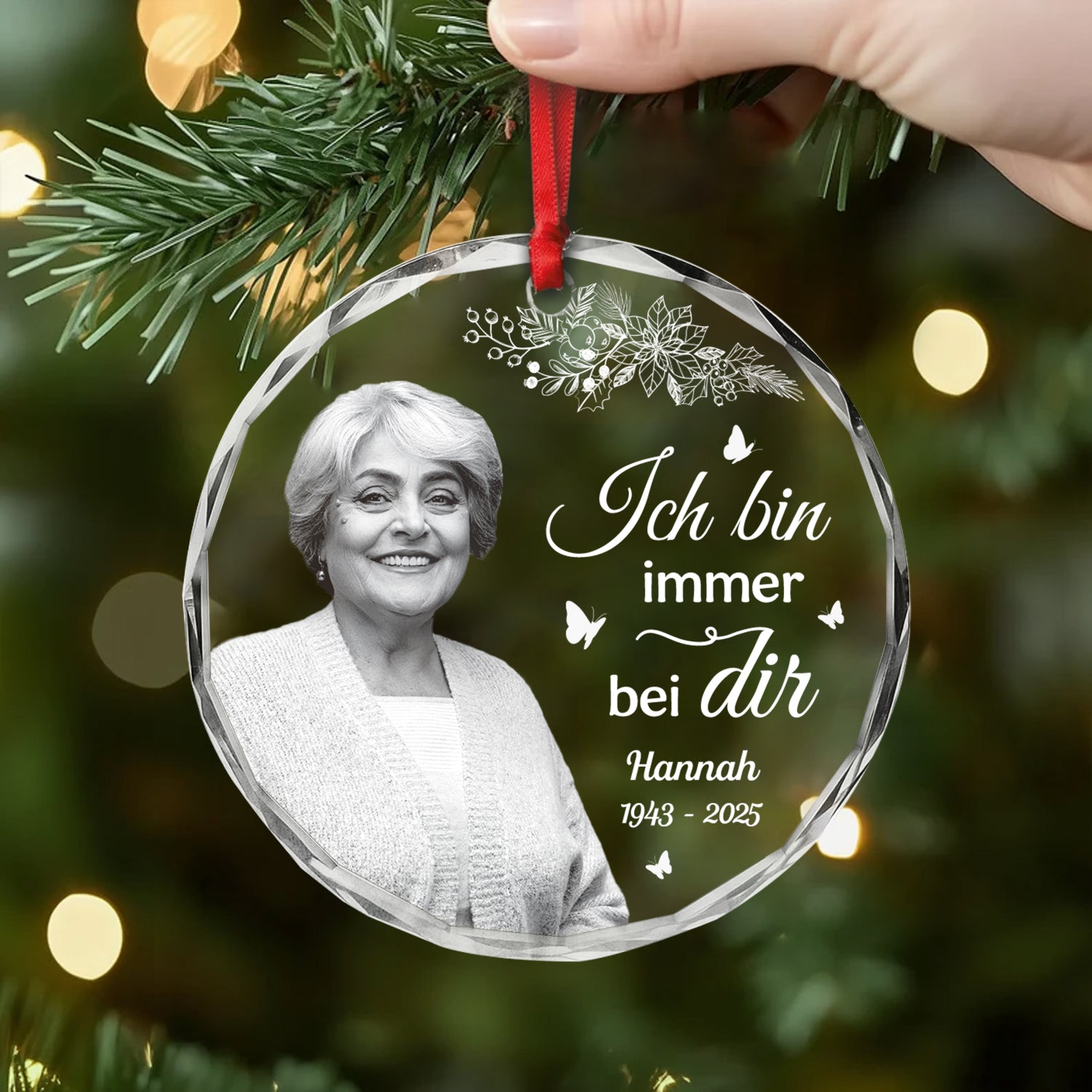 5399OGE2 spruch zum gedenken an verstorbene_ personalisierte keramik ornamente mit foto 5399O8MNB