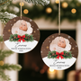 5413OGE2 erstes weihnachten personalisierte 1 schicht holz ornamente baby mit foto 5413OKT5K