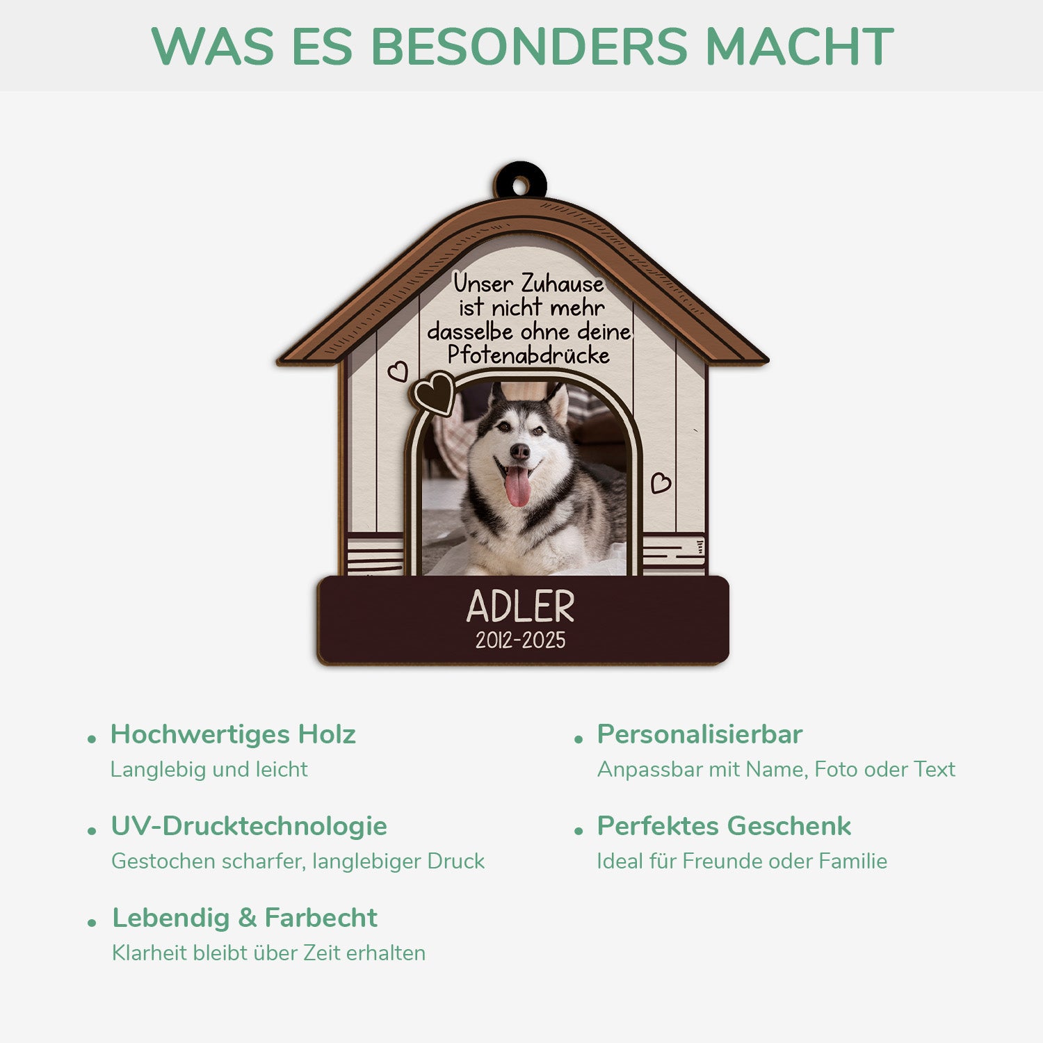 5415OGE4 trauer haustier spruche_ personalisierte 2 schicht holz ornamente weihnachten mit foto 5415O6VQC