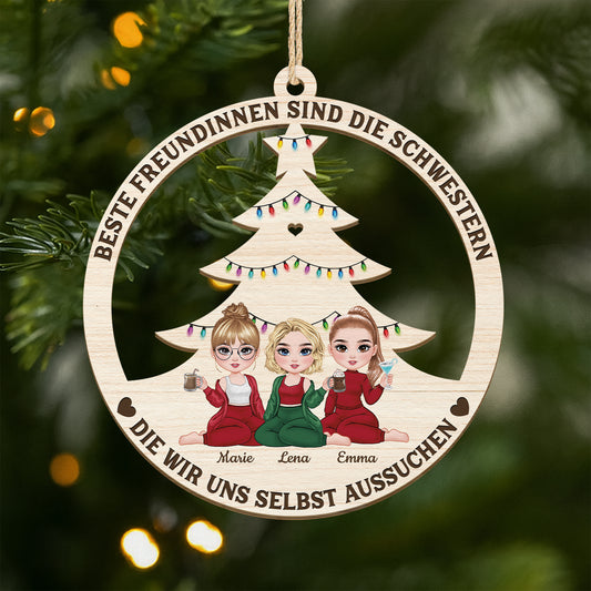 5416OGE1 definition beste freundinnen personalisierte 1 schicht holz ornament weihnachten beste freunde 5416O6TZF