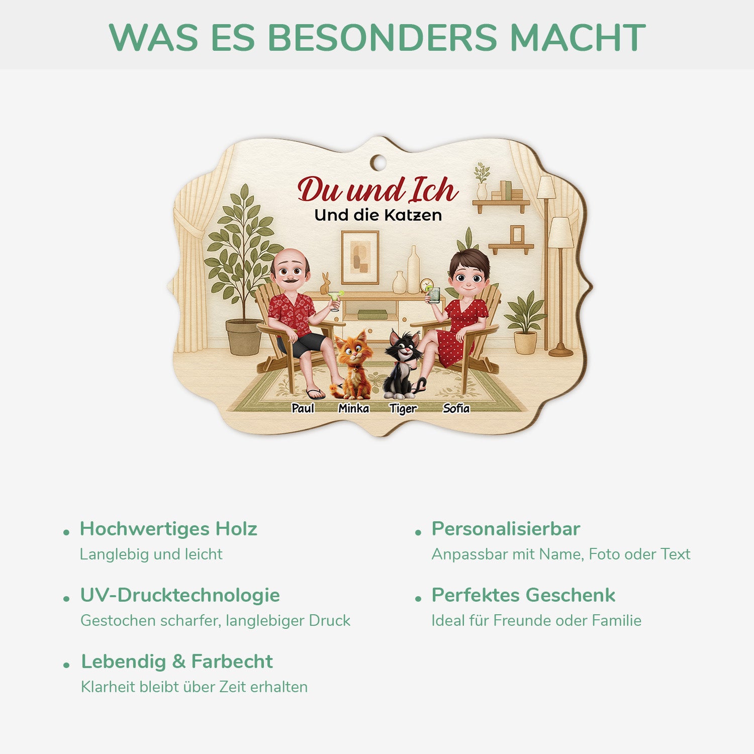 5418OGE4 du ich und die fellnasen personalisierte 1 schicht holz ornamente weihnachten paar haustier 5418O6LMG_c7c9589e 1fab 4434 bcf5 fd84bf5e15c0