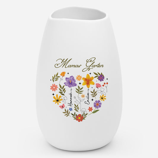 541AOGE1 mamas garten herz personalisierte blumenvase mama oma 541aoslta
