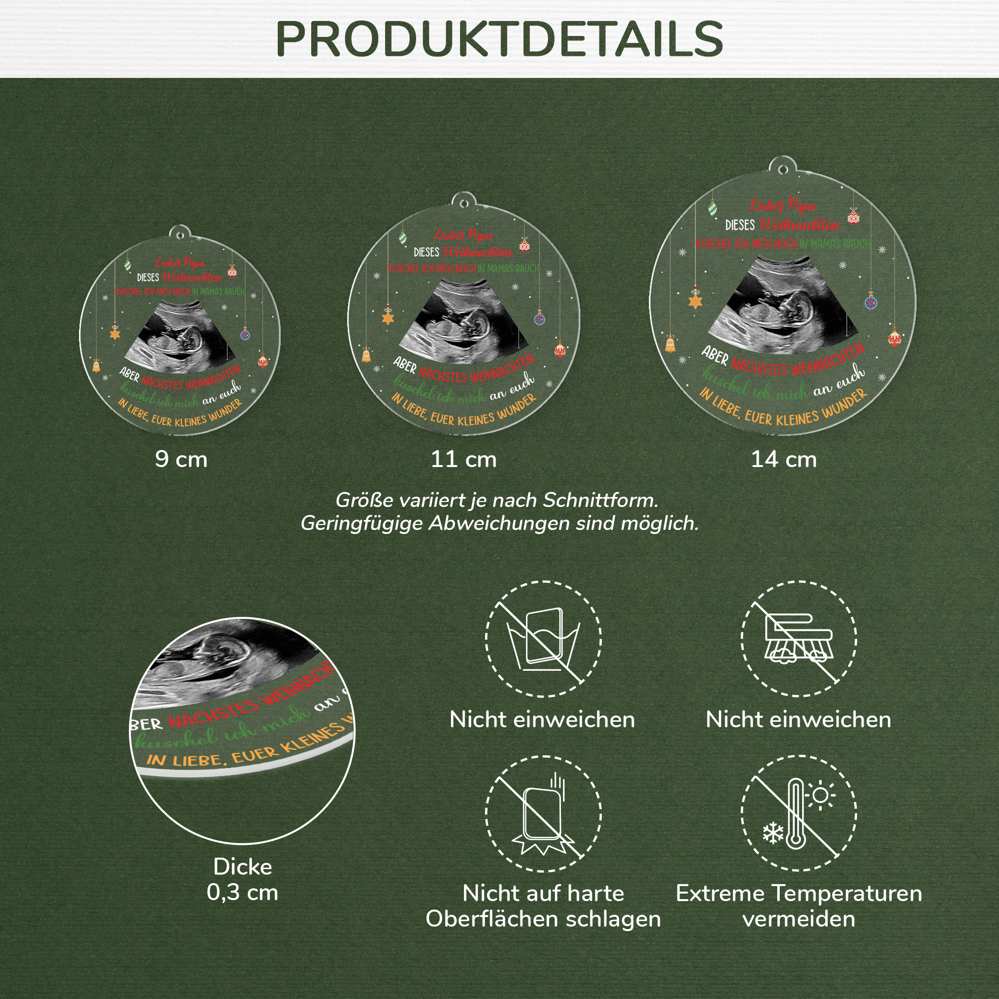 5428OGE3 mein erstes weihnachten_ personalisierter weihnachtsschmuck_ acryl mit foto werdende mama papa_ 5428OKU5B