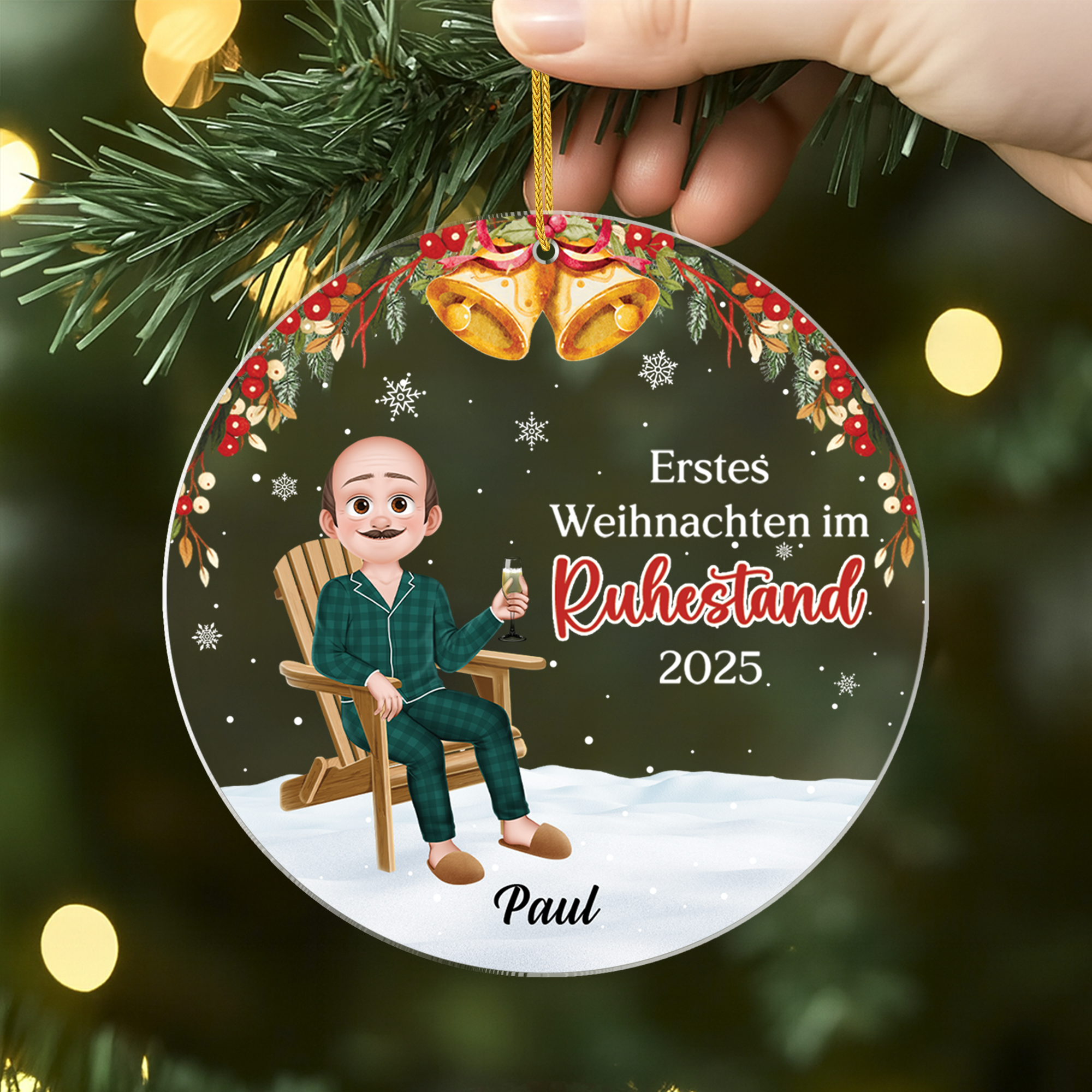 5429OGE2 erstes weihnachten im ruhestand personalisierter weihnachtsschmuck_ acryl rente 5429OKT0A