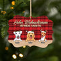 5434OGE1 lieber weihnachtsmann personalisierte 1 schicht holz ornamente weihnachten hund 5434OTLAC