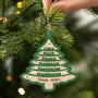 5449OGE2 familie weihnachtsbaum personalisierte 2 schicht holz ornamente weihnachten 5449O6ZMF