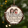5450OGE1 wir bleiben freunde personalisierte 2 schicht holz ornamente weihnachten beste freunde 5450O6UQF