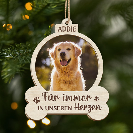5458OGE1 spruche mein hund mein leben_ personalisierte 2 schicht holz ornamente weihnachten hunde mit foto 5458O8QZC