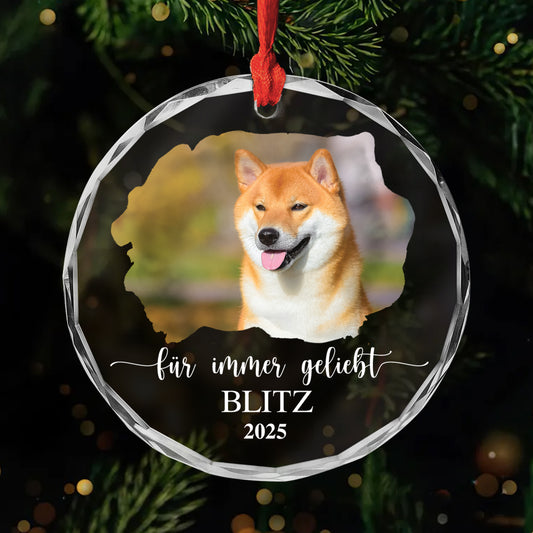 5460OGE1 fur immer geliebt personalisierte glas ornamente mit foto hund zur erinnerung 5460OKHCC_6637e0d0 9194 45c8 aac2 353b1fa5ffd1