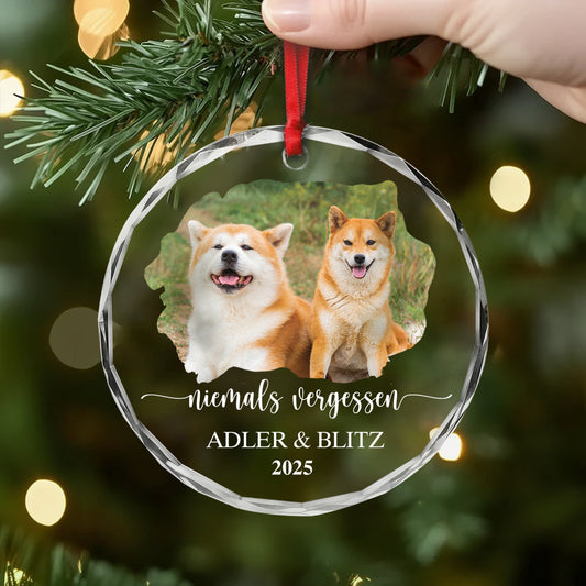 5460OGE2 fur immer geliebt personalisierte glas ornamente mit foto hund zur erinnerung 5460OKHCC_c63d2bdb bb61 41b0 921b 1b4c64c5f1e5