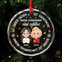 5464OGE1 lachen grenzenlos erinnerungen zahllos freundschaft endlos personalisierter weihnachtsschmuck aus glas beste freunde 5464OKVTF