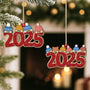 5465OGE2 frohe weihnachten personalisierte 1 schicht holz ornamente familie 5465OTQTI