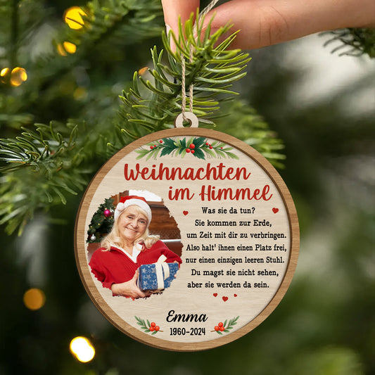 5469OGE2 weihnachten im himmel personalisierte 2 schicht holz ornamente weihnachten mit foto 5469OTHMA