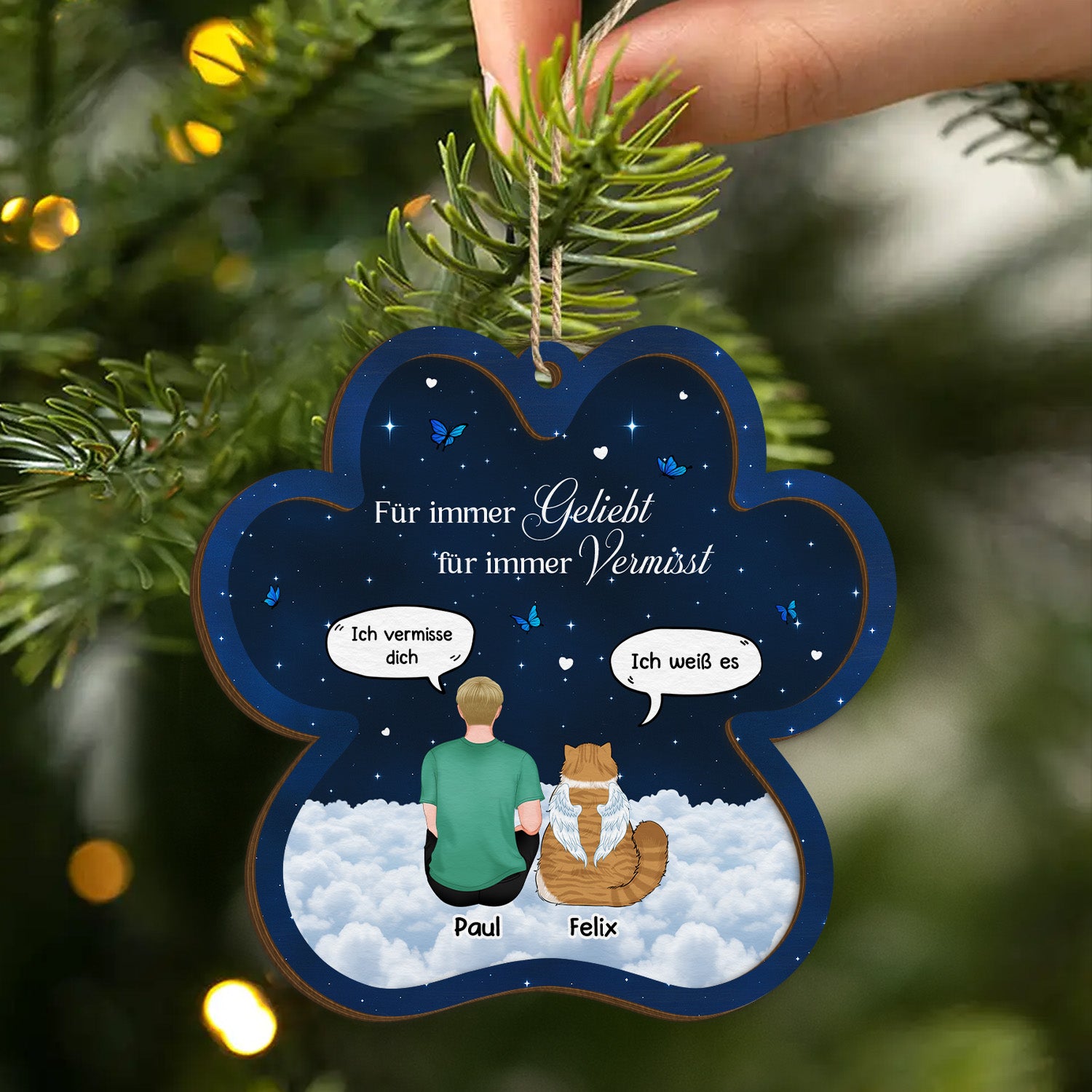 5471OGE2 hund vermissen spruche_ personalisierte 2 schicht holz ornamente 5471O3YMC