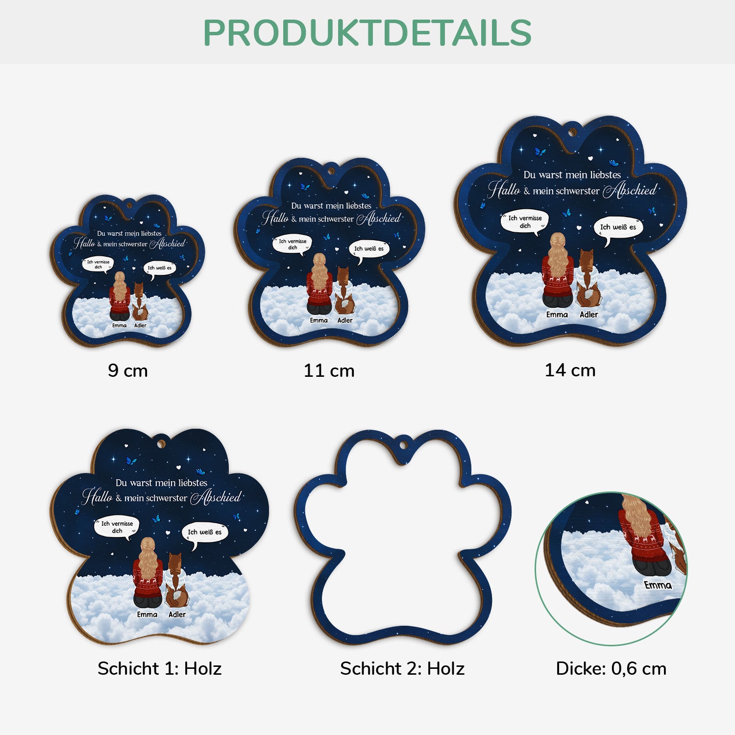 5471OGE3 hund vermissen spruche_ personalisierte 2 schicht holz ornamente 5471O3YMC