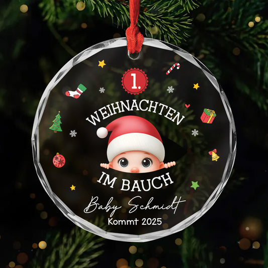 5492OGE1 erstes weihnachten im bauch personalisierter weihnachtsschmuck_ glas baby mit foto 5492O6LTK