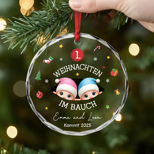 5492OGE2 erstes weihnachten im bauch personalisierter weihnachtsschmuck_ glas baby mit foto 5492O6LTK