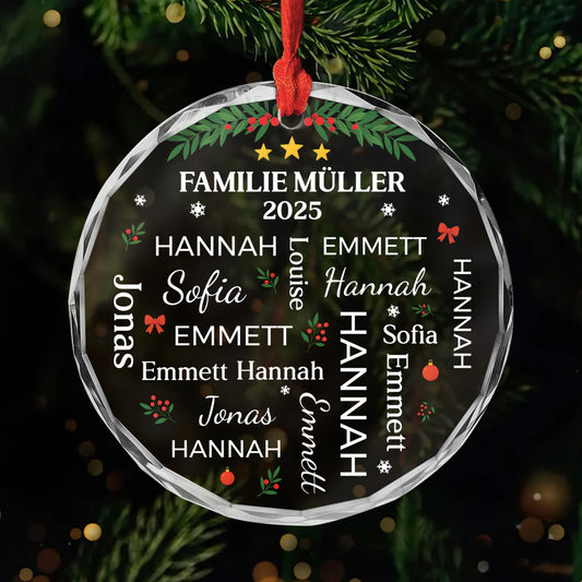 5494OGE1 familie personalisierte glas ornamente 5494O6UMI