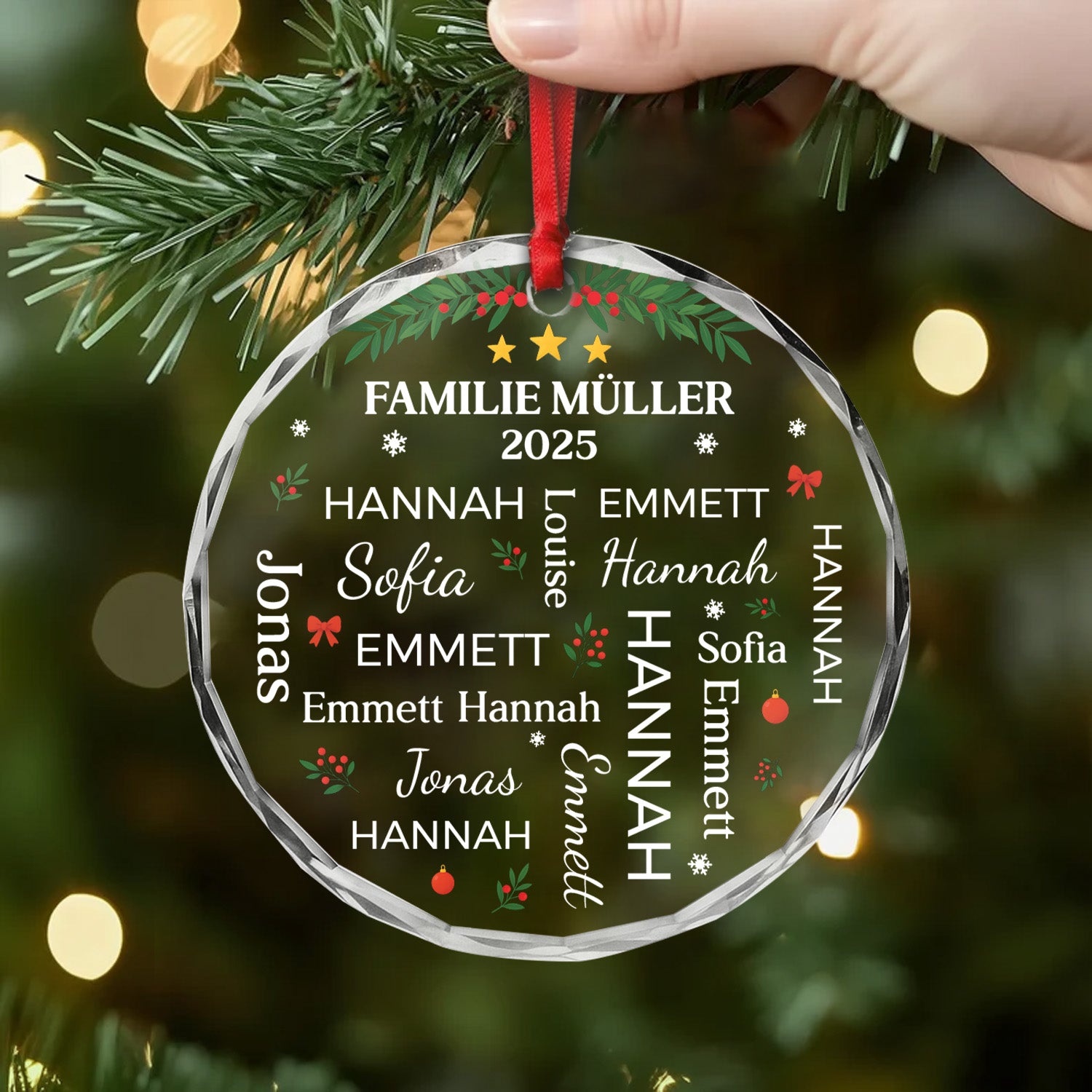 5494OGE2 familie personalisierte glas ornamente 5494O6UMI