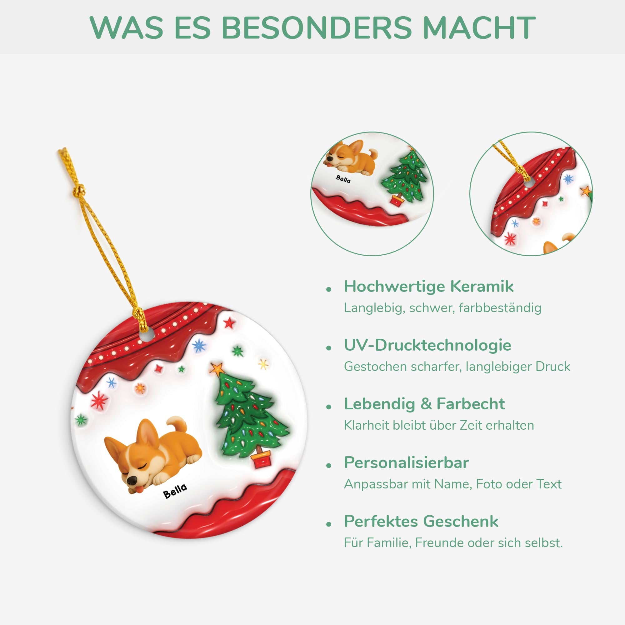 5506OGE4 hund frohe weihnachten personalisierter weihnachtsschmuck_ aus keramik mit foto 5506OTTAC