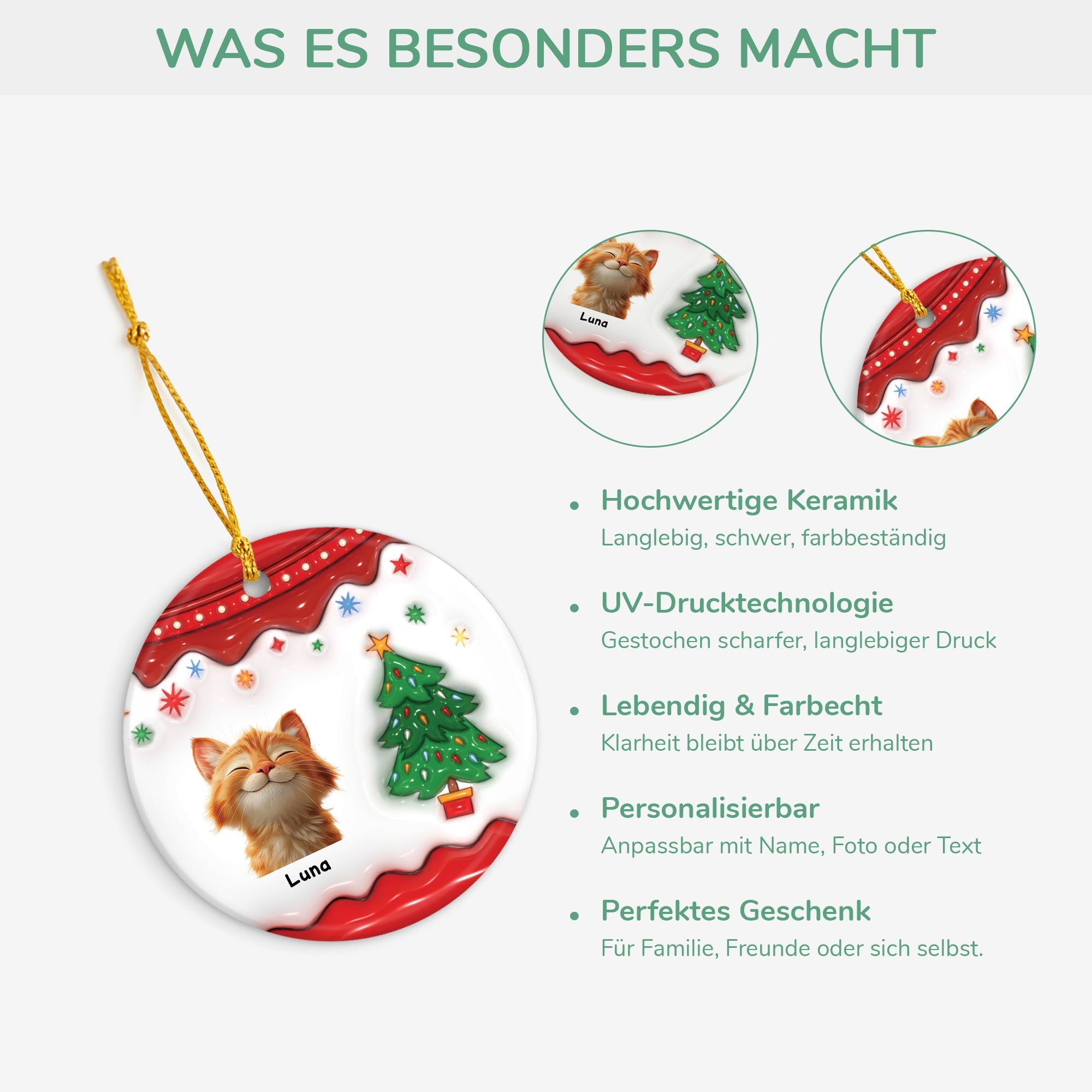 5506OGE4 katze frohe weihnachten personalisierter weihnachtsschmuck_ aus keramik mit foto 5506OTTAC