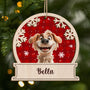 5510OGE1 hund mit foto_ personalisierte 2 schicht holz ornamente weihnachten 5510OKZAC