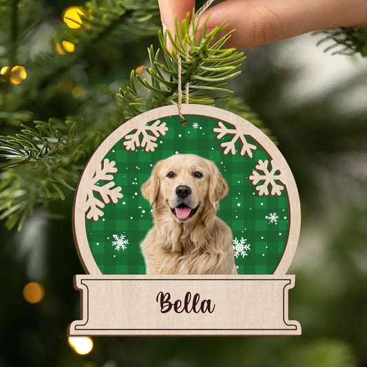 5510OGE2 hund mit foto_ personalisierte 2 schicht holz ornamente weihnachten 5510OKZAC