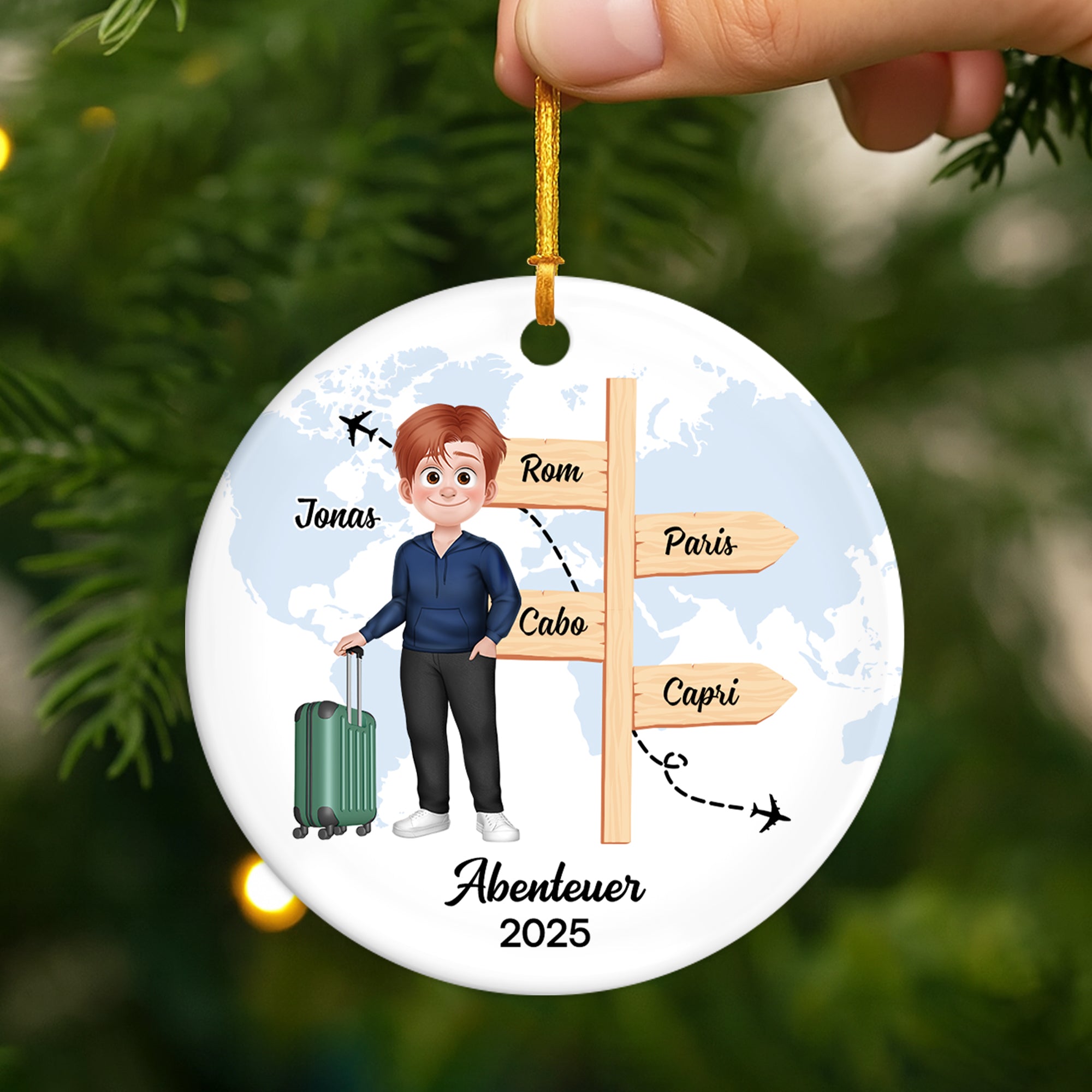 5515OGE2 abenteuer strassenschilder personalisierter weihnachtsschmuck_ aus keramik reise fur frauen 5515OKVNR