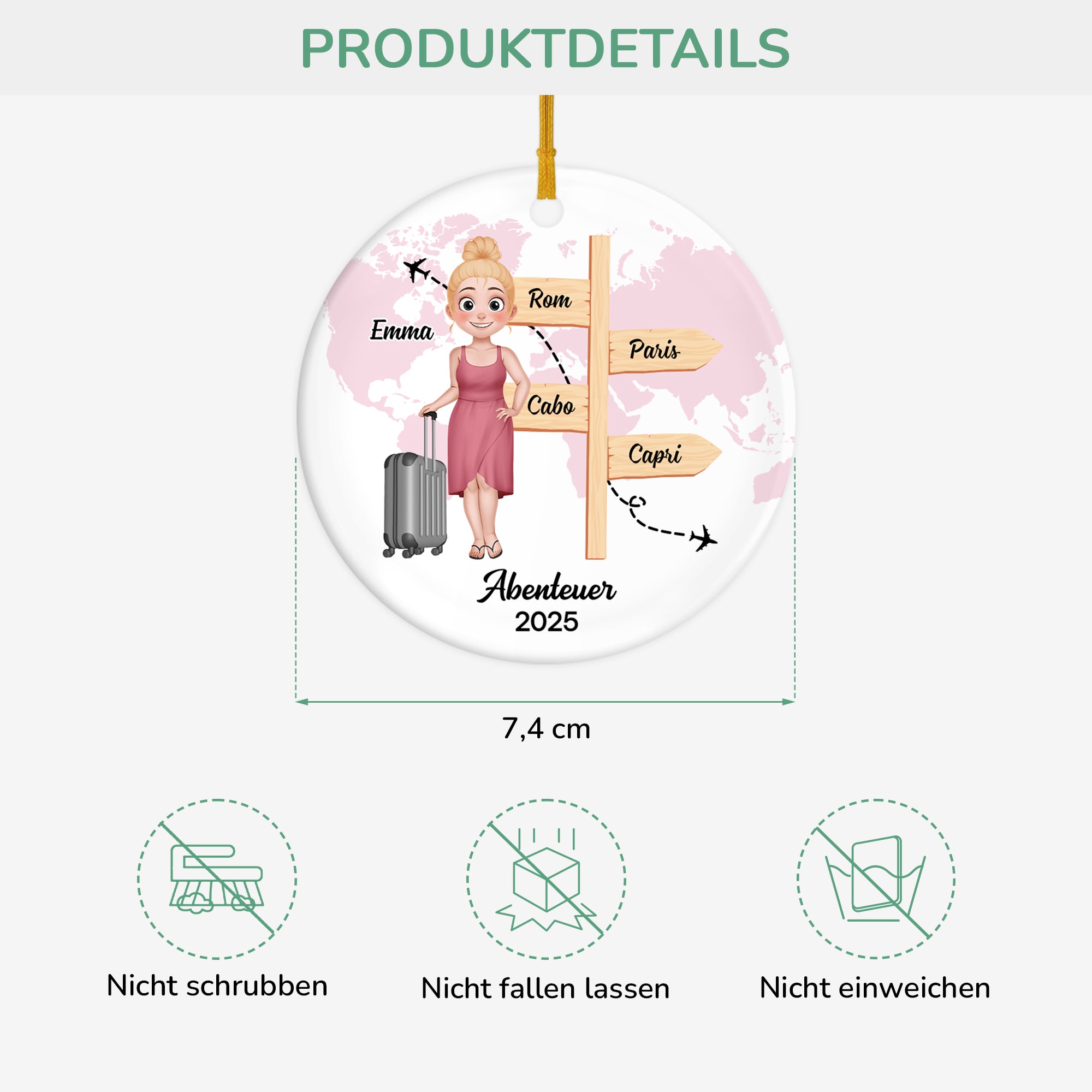 5515OGE3 abenteuer strassenschilder personalisierter weihnachtsschmuck_ aus keramik reise fur frauen 5515OKVNR