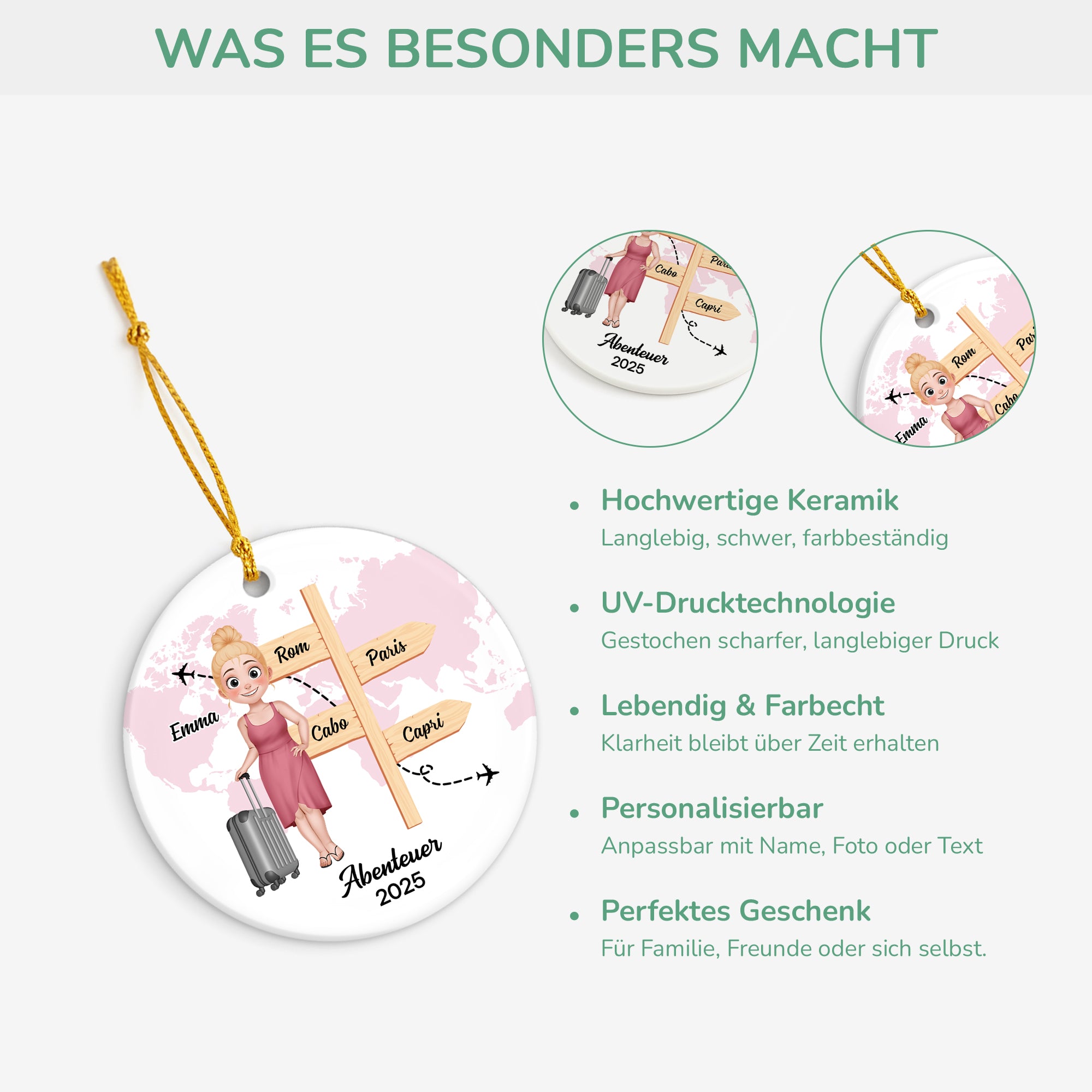 5515OGE4 abenteuer strassenschilder personalisierter weihnachtsschmuck_ aus keramik reise fur frauen 5515OKVNR