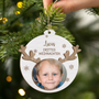 5518OGE2 erstes weihnachten personalisierte 2 schicht holz ornamente weihnachten baby mit foto 5518OKVCK