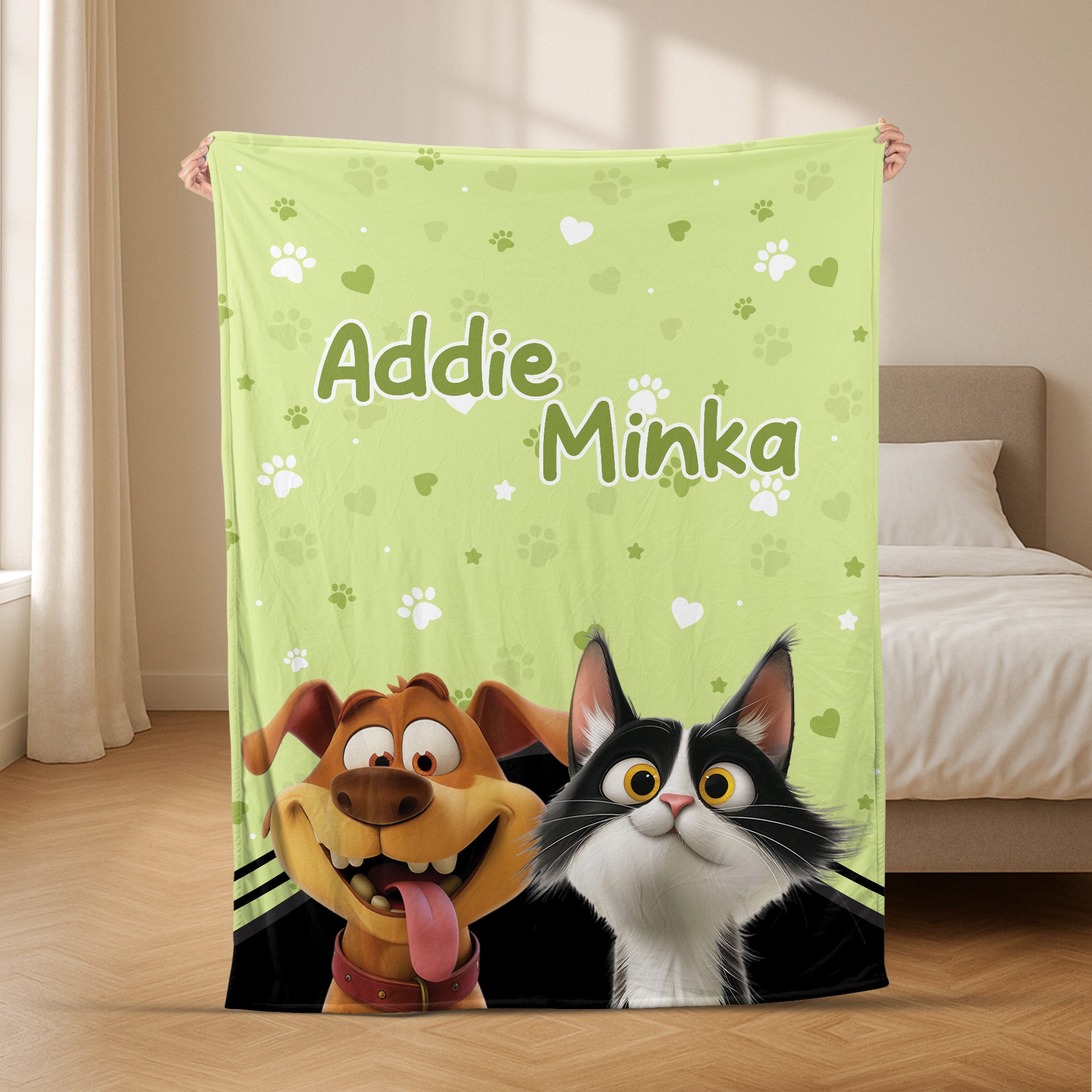 5532BGE2 katzen niedliche kuscheldecke personalisiert_ 5532B3LTD