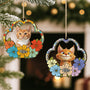 5542OGE2 katze blumen personalisierte 1 schicht holz ornamente mit foto 5542O8LMD_11f52257 8693 4cfe b40b 0ec422af11b7