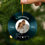 5549OGE2 10 jahrestag personalisierte keramik ornamente paar mit foto musik 5549O5U5G